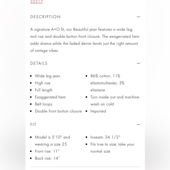 Alice and Olivia BEAUTIFUL WIDE LEG JEAN - Picture 6 of 12